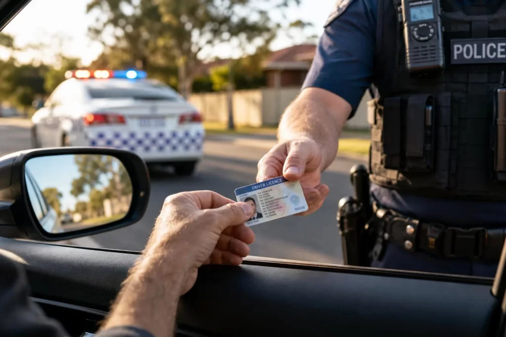 Featured image for How Does Licence Suspension Work for Drink Driving? - A closeup shot of a drivers licence being handed ove