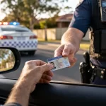 Featured image for How Does Licence Suspension Work for Drink Driving? - A closeup shot of a drivers licence being handed ove
