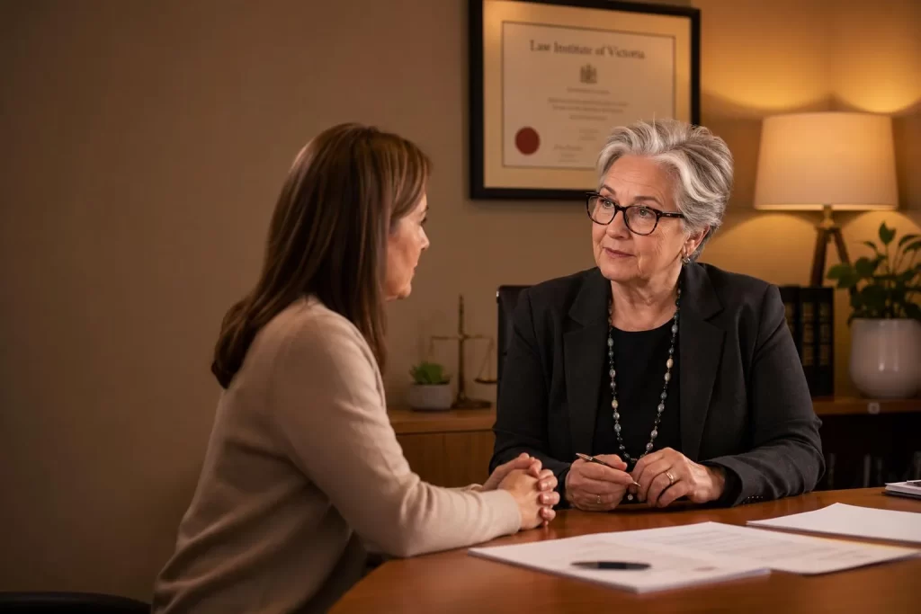 Featured image for How Does the Fcfcoa Impact Divorce Today? - In an Australian family law office a compassionate lawyer an o