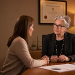 Featured image for How Does the Fcfcoa Impact Divorce Today? - In an Australian family law office a compassionate lawyer an o