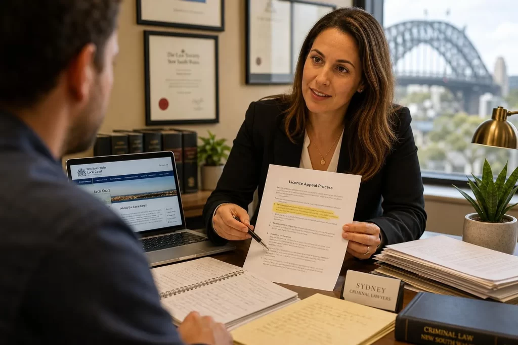 Featured image for What Are the Current Licence Appeal Processes in NSW? - Capture an overtheshoulder scene inside a bustling