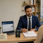 Featured image for What Are the Latest Trends in Citizenship Applications in Australia? - A daylight scene inside a modern im