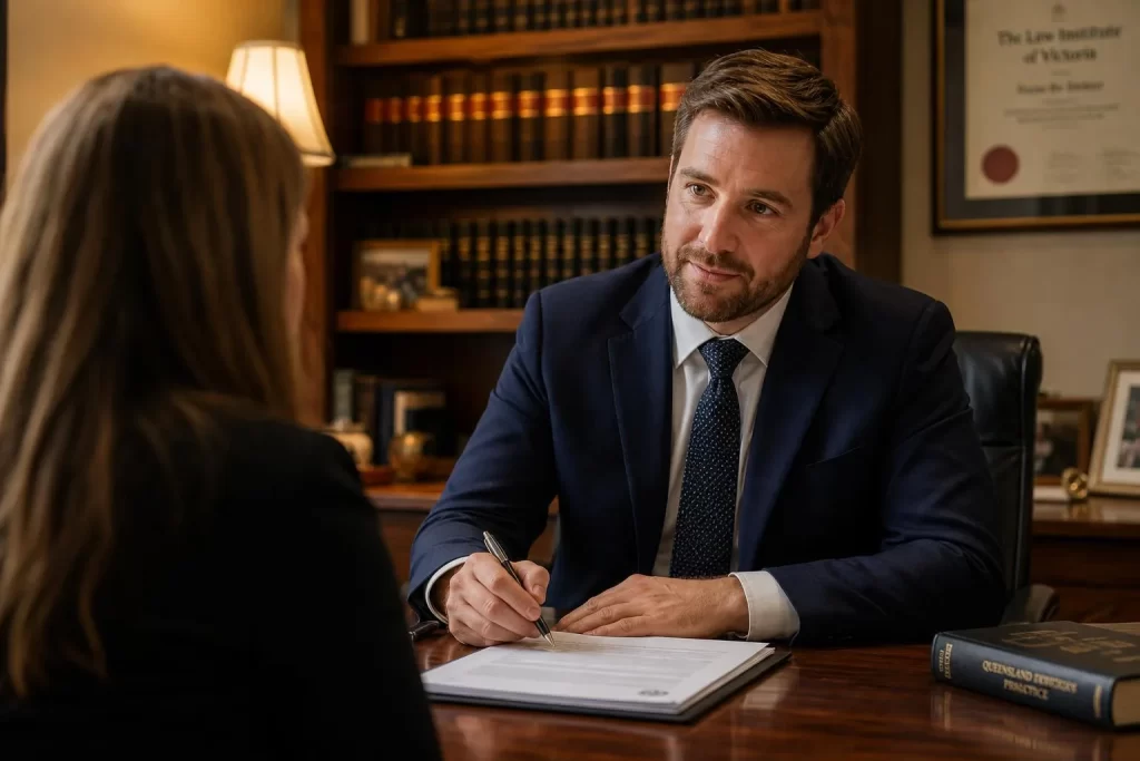 Featured image for When Can You Appeal a Licence Suspension in QLD? - A solicitors office in Brisbane warmly lit with an over
