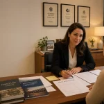 Featured image for How Are Intervention Orders Processed in NSW? - A warmlit scene inside a solicitors office in Sydney A com