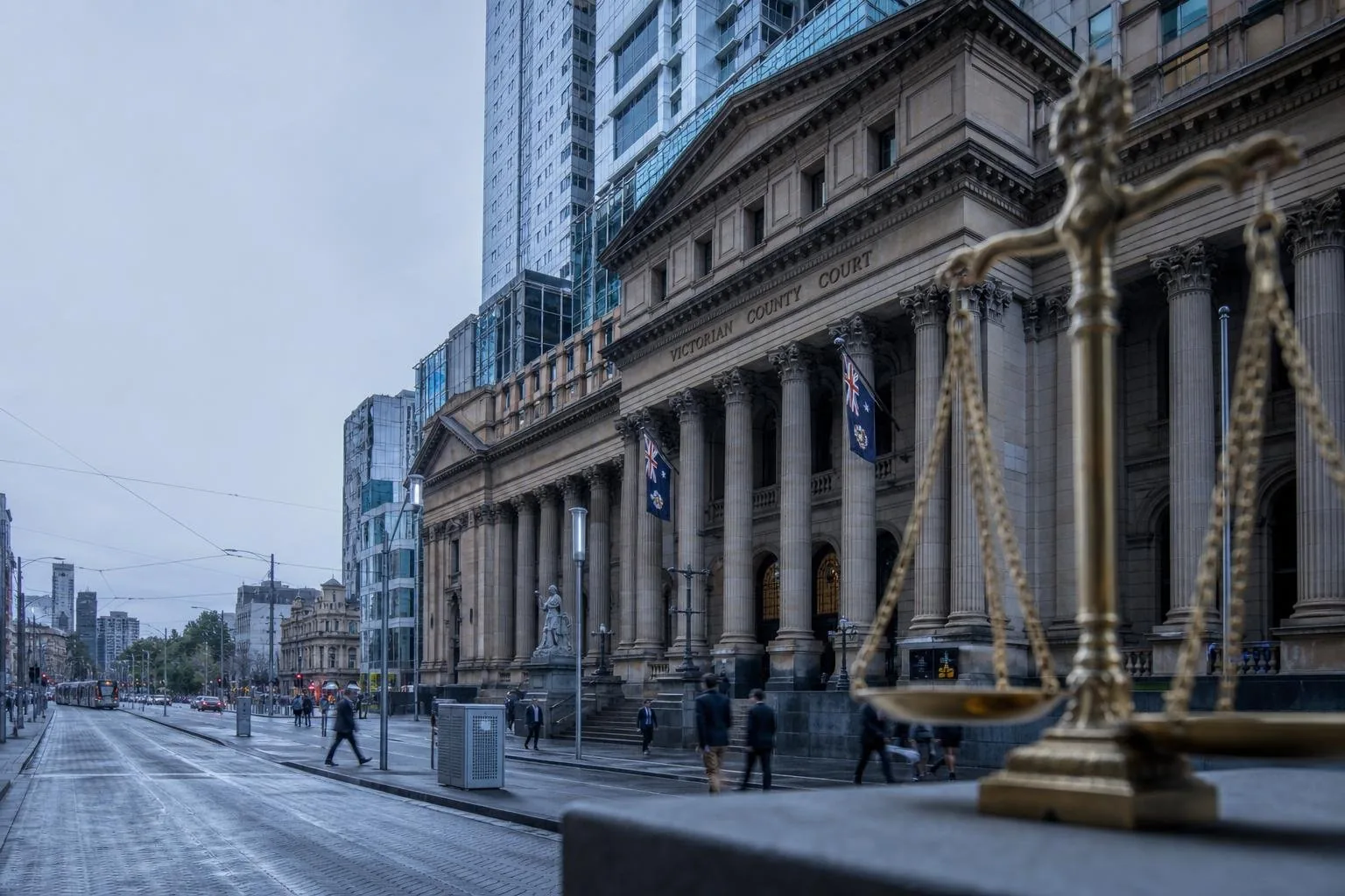Featured image for What Are the Penalties for Drug Driving in Victoria? - A bustling street scene in Melbourne featuring the