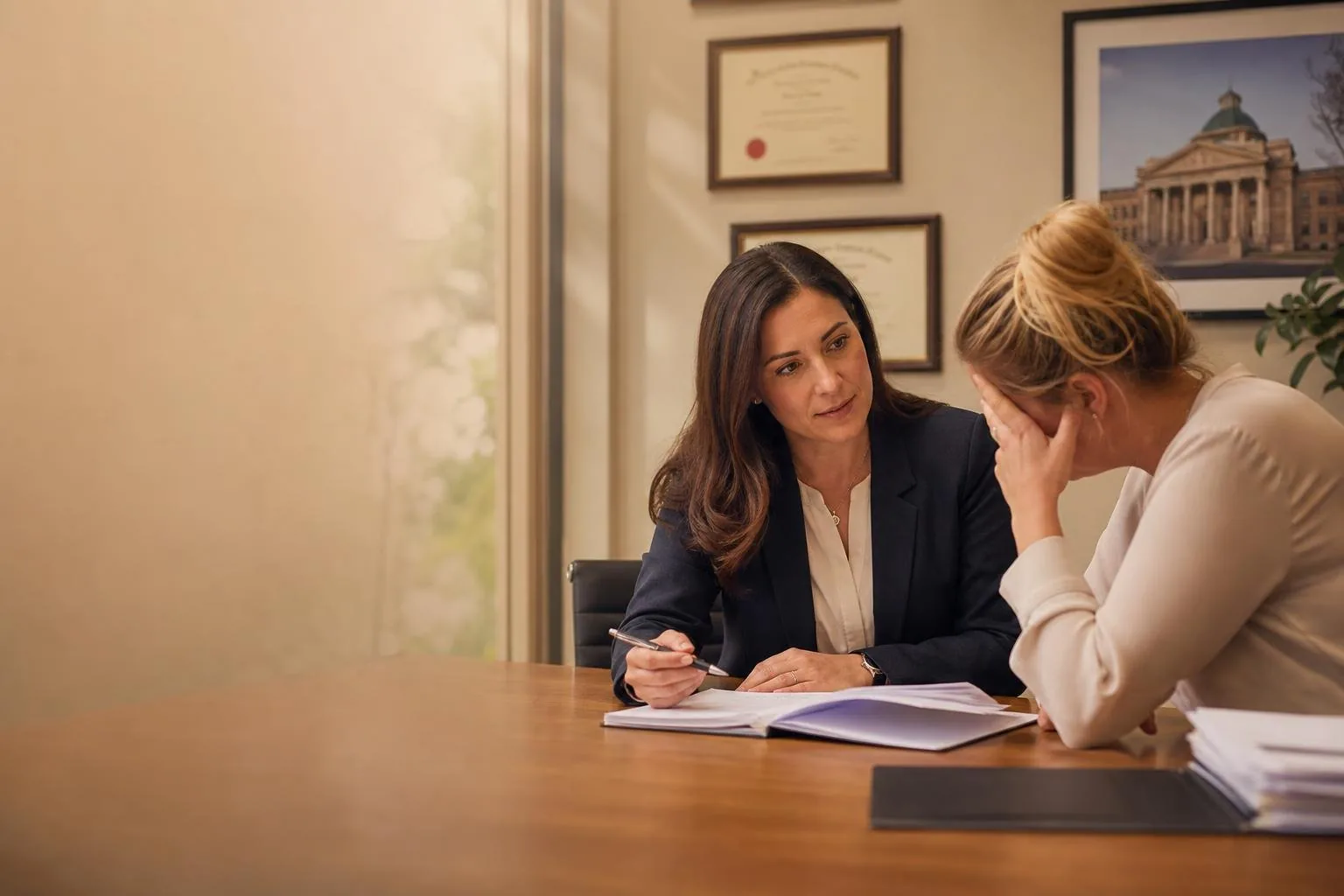 Featured image for What Recent Cases Are Shaping Medical Negligence Law? - A modern Australian solicitors office bathed in wa